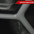2019-2024 Dodge RAM 1500 Animated LED Bar Factory Style Headlights (Matte Black Housing/Smoked Lens)