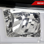 2019-2024 Dodge RAM 2500/3500/4500/5500 LED Bar Factory Style Headlights (Chrome Housing/Clear Lens)