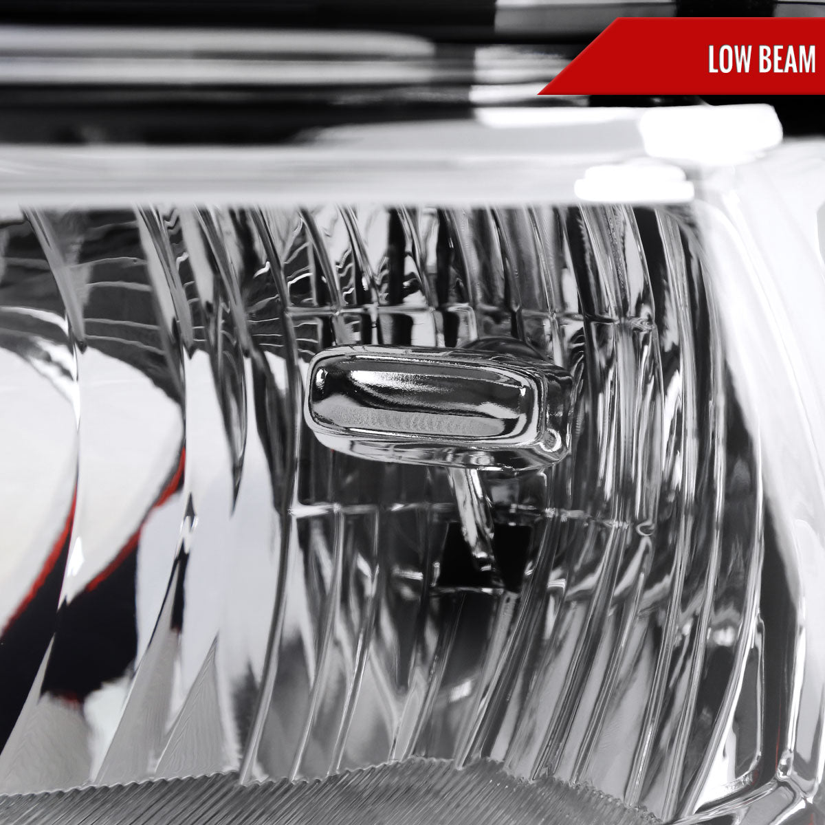 2019-2024 Dodge Ram 2500 3500 Factory Style Crystal Headlight - Driver Side Only (Chrome Housing / Clear Lens)