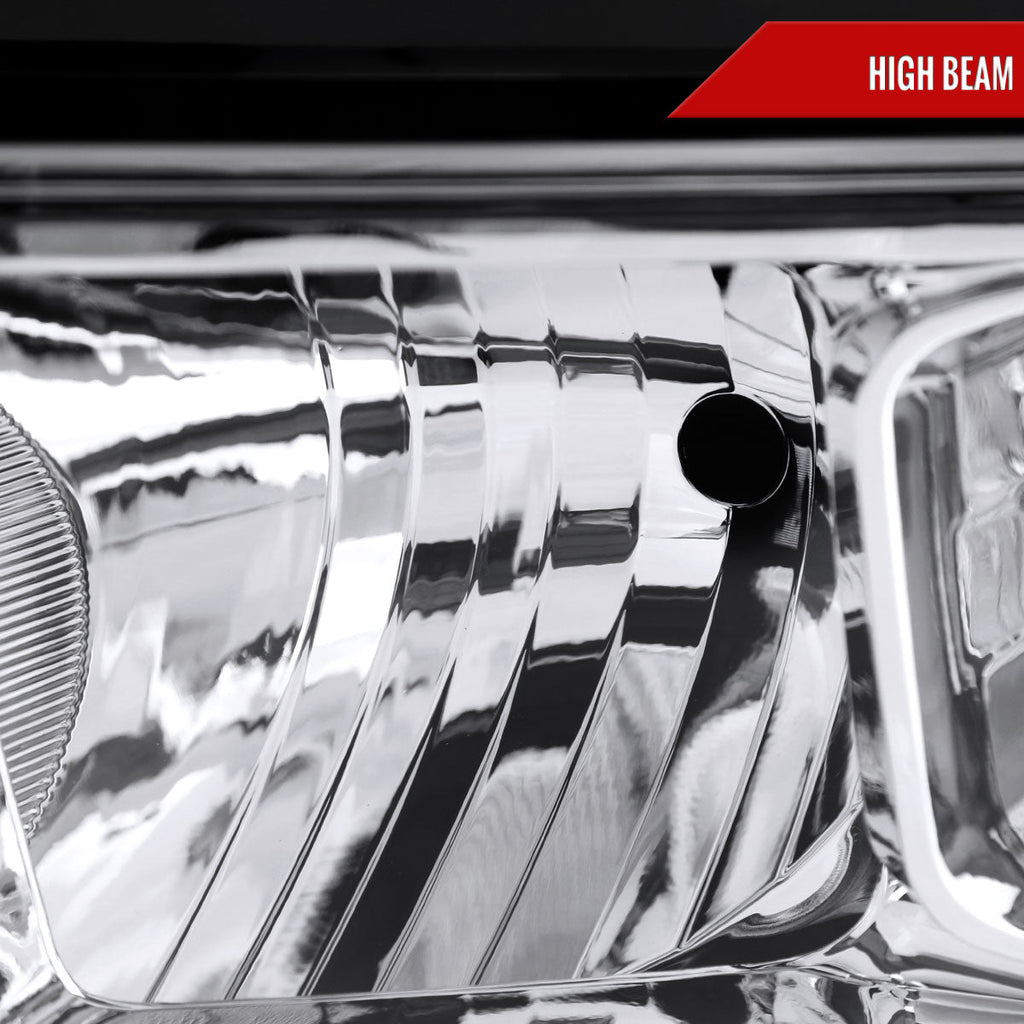 2019-2024 Dodge Ram 2500 3500 Factory Style Crystal Headlight - Driver Side Only (Chrome Housing / Clear Lens)