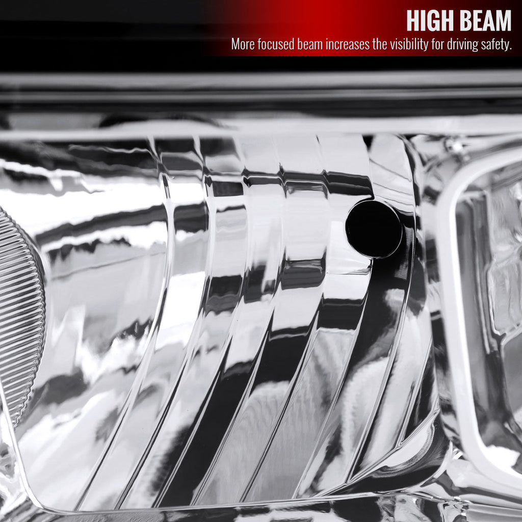 2019-2024 Dodge RAM 2500/3500/4500/5500 Factory Style Headlights (Chrome Housing/Clear Lens)