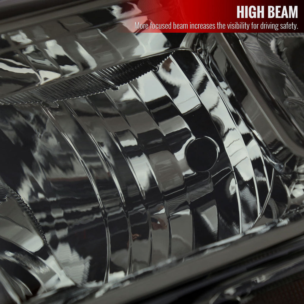 2019-2024 Dodge RAM 2500/3500/4500/5500 Factory Style Headlights (Chrome Housing/Smoked Lens)