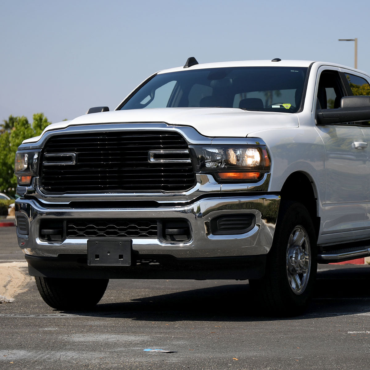 2019-2024 Dodge Ram 2500 3500 Factory Style Crystal Headlight - Driver Side Only (Black Housing / Clear Lens)
