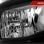 2019-2024 Dodge Ram 2500 3500 Factory Style Crystal Headlight - Passenger Side Only (Black Housing / Clear Lens)
