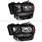 2019-2024 Dodge RAM 2500/3500/4500/5500 Factory Style Headlights (Matte Black Housing/Clear Lens)