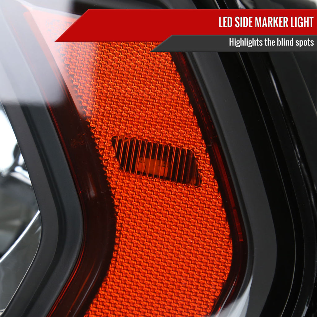 2019-2024 Dodge RAM 2500/3500/4500/5500 Factory Style Headlights (Matte Black Housing/Clear Lens)