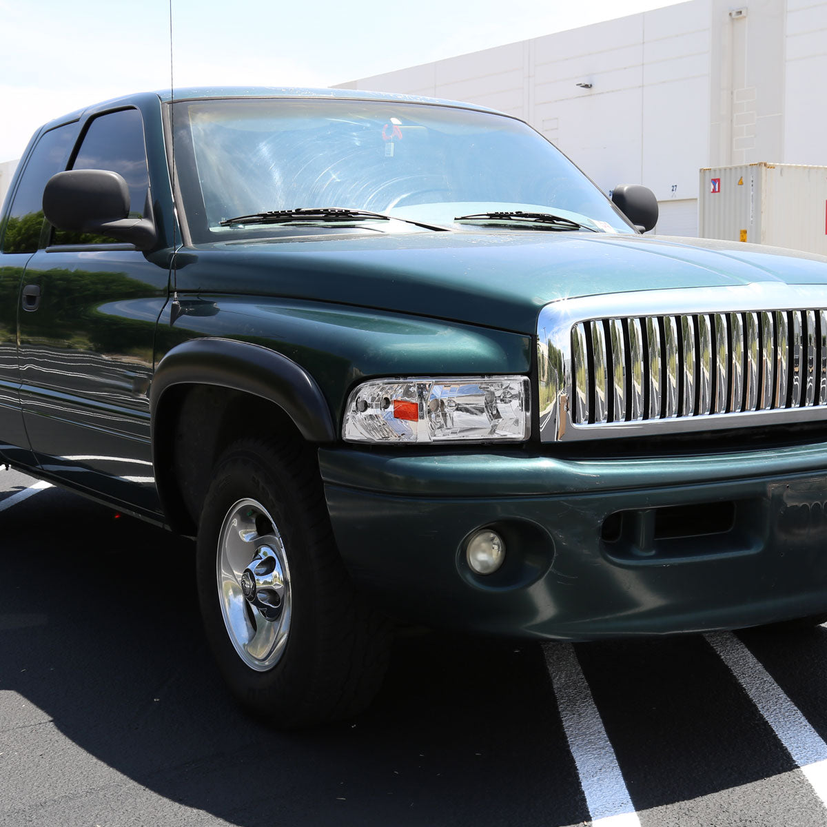 1994-2001 Dodge RAM 1500/ 1994-2002 RAM 2500 3500 Factory Style Headlights (Chrome Housing/Clear Lens)