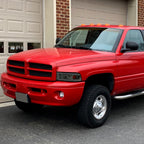 1994-2001 Dodge RAM 1500/ 1994-2002 RAM 2500/3500 Dual LED Bar Factory Style Headlights (Chrome Housing/Smoked Lens)