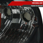 1994-2001 Dodge RAM 1500/ 1994-2002 RAM 2500 3500 Crystal Headlights (Chrome Housing/Smoked Lens)