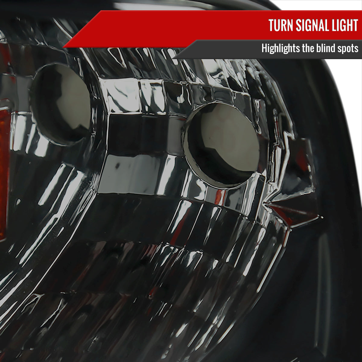 1994-2001 Dodge RAM 1500/ 1994-2002 RAM 2500 3500 Crystal Headlights (Chrome Housing/Smoked Lens)
