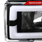 1994-2001 Dodge RAM 1500/ 1994-2002 RAM 2500/3500 Dual LED Bar Factory Style Headlights (Matte Black Housing/Clear Lens)
