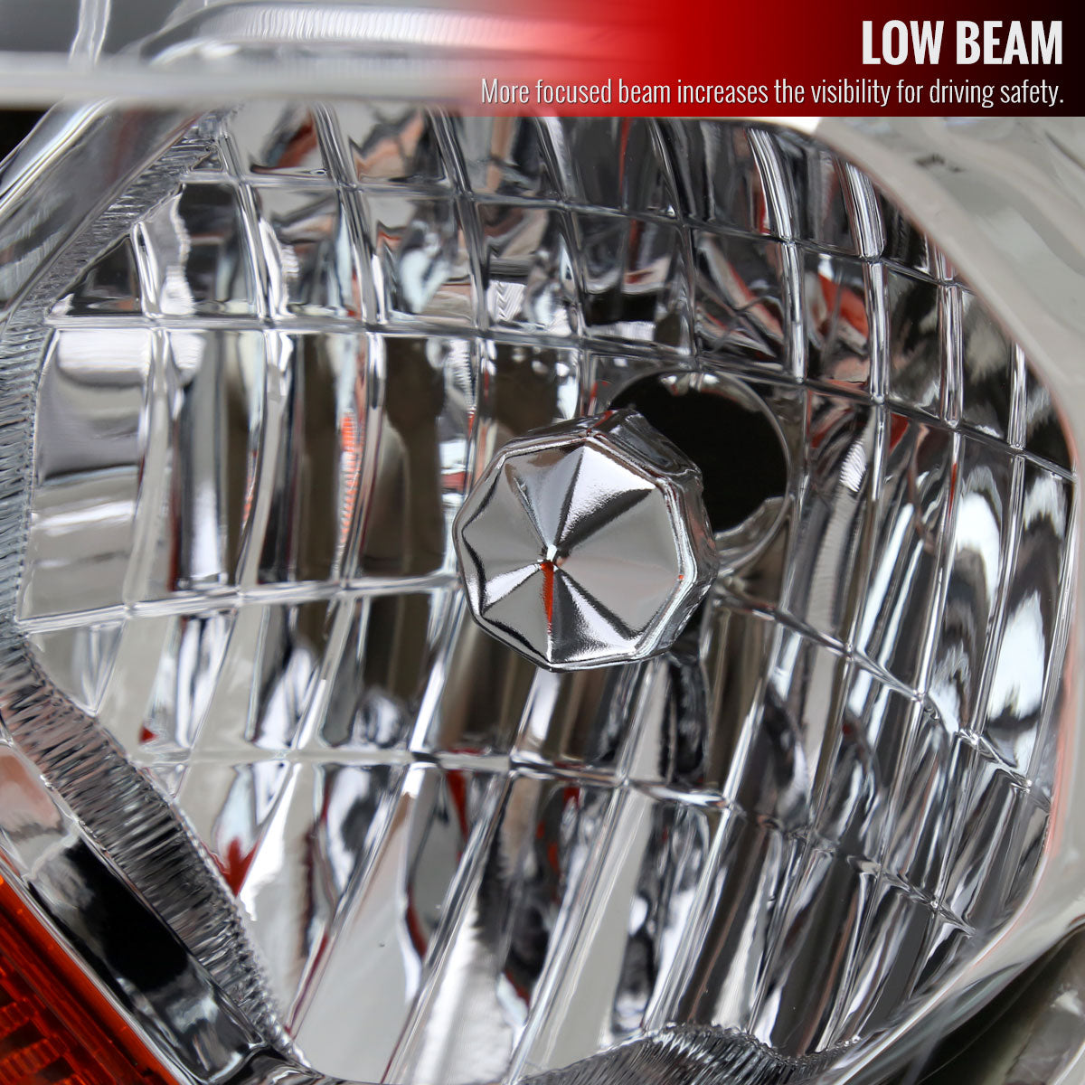 2019-2022 Ford Ranger XL/XLT Factory Style Halogen Headlights (Chrome Housing/Clear Lens)