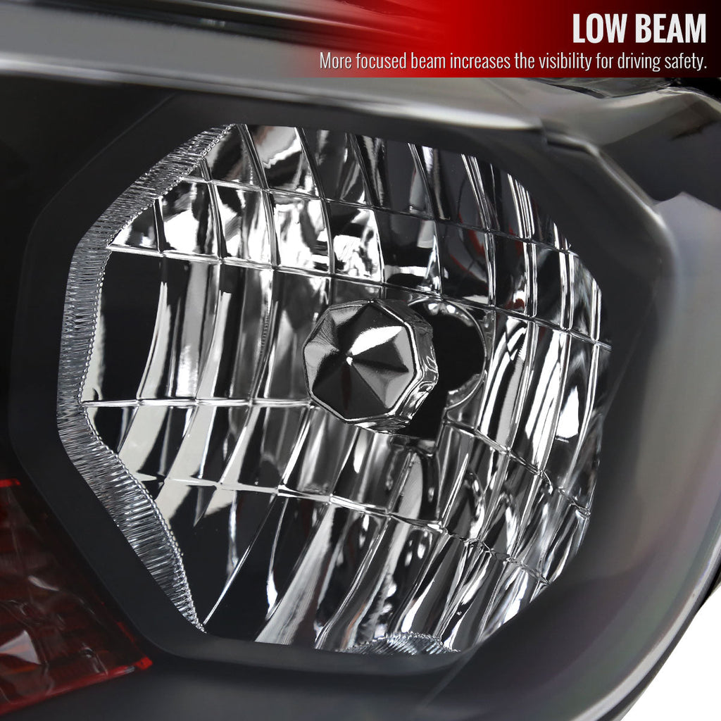 2019-2022 Ford Ranger XL XLT Factory Style Headlights (Matte Black Housing/Clear Lens)