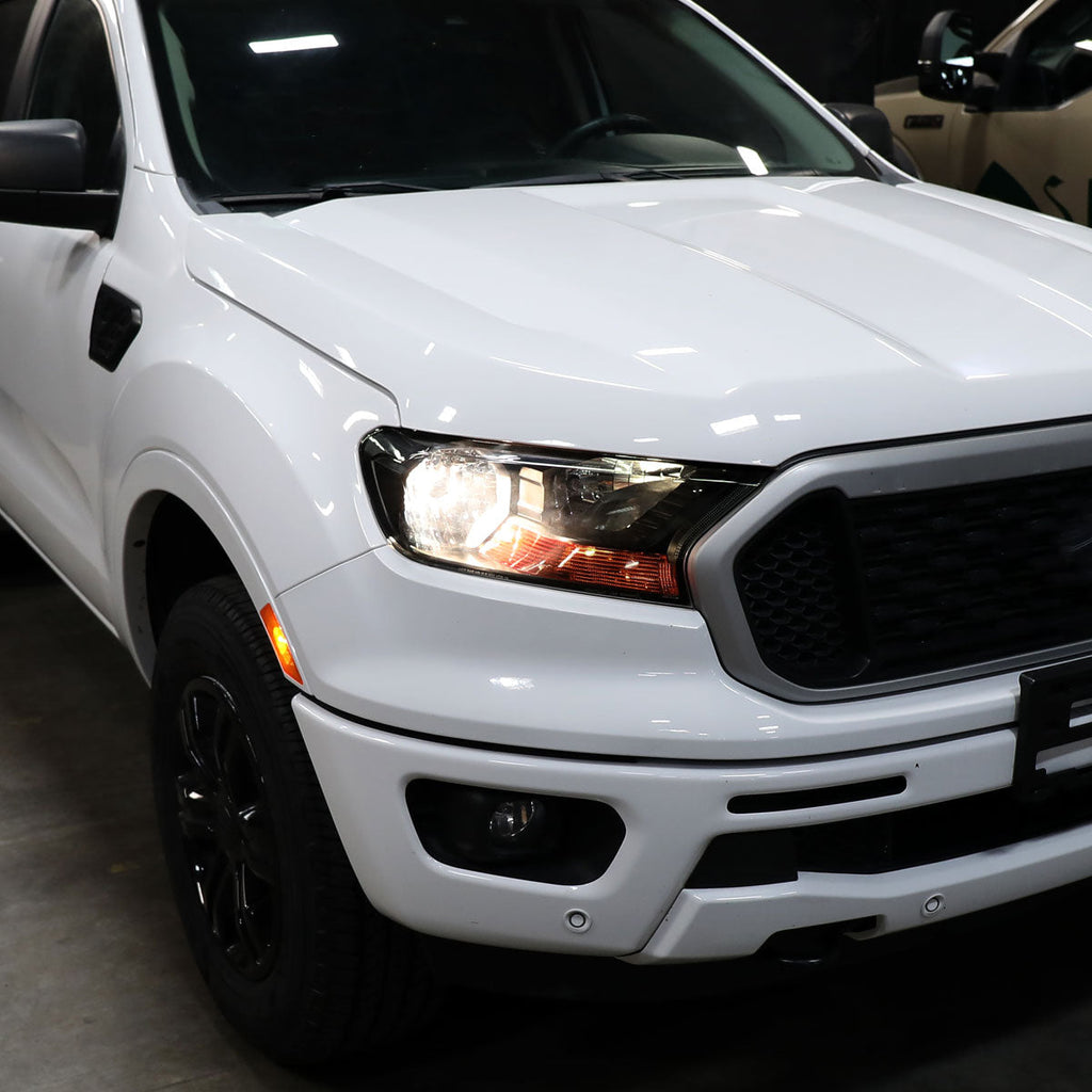 2019-2022 Ford Ranger XL/XLT Factory Style Halogen Headlights (Glossy Black Housing/Smoked Lens)