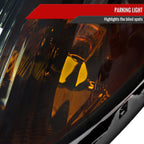 2001-2003 Toyota RAV4 Factory Style Headlights (Chrome Housing/Smoked Lens)