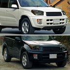 2001-2003 Toyota RAV4 Factory Style Headlights (Chrome Housing/Smoked Lens)