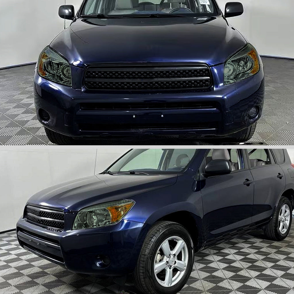 2006-2008 Toyota RAV4 Factory Style Headlights (Chrome Housing/Smoked Lens)