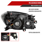 2006-2008 Toyota RAV4 Factory Style Headlights (Matte Black Housing/Clear Lens)