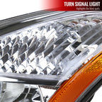 2008-2013 Nissan Rogue/ 2014-2015 Rogue Select Clear Lens Headlight w/ Amber Reflector - Driver Side Only