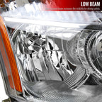 2008-2013 Nissan Rogue/ 2014-2015 Rogue Select Clear Lens Headlight w/ Amber Reflector - Passenger Side Only