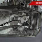 2007-2013 GMC Sierra 1500/ 2007-2014 1500HD 2500HD 3500HD LED Bar Factory Style Headlights (Chrome Housing/Smoked Lens)