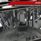 2007-2013 GMC Sierra 1500/2007-2014 Sierra 2500HD 3500HD Factory Style Headlights (Chrome Housing/Light Smoked Lens)