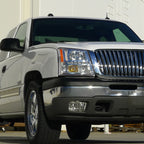 2002-2006 Chevrolet Avalanche/ 2003-2007 Silverado 1PC Factory Style Headlights w/ SMD LED Light Strip & Bumper Lights (Chrome Housing/Clear Lens)