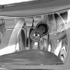 2002-2006 Chevrolet Avalanche/ 2003-2007 Silverado 1PC Factory Style Headlights w/ SMD LED Light Strip & Bumper Lights (Chrome Housing/Clear Lens)