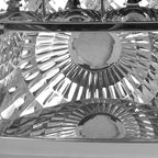2002-2006 Chevrolet Avalanche/ 2003-2007 Silverado 1PC Factory Style Headlights w/ SMD LED Light Strip & Bumper Lights (Chrome Housing/Clear Lens)