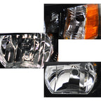2007-2013 Chevrolet Silverado 1500/ 2007-2014 Silverado 2500HD 3500HD Factory Style Headlights - DP (Matte Black Housing/Clear Lens)