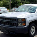 2014-2015 Chevrolet Silverado 1500 Factory Style Headlights w/ Black Trim (Chrome Housing/Light Smoked Lens)
