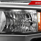 2019-2021 Chevrolet Silverado 1500 Driver/Left Side Factory Style Projector Headlight (Matte Black Housing/Clear Lens)