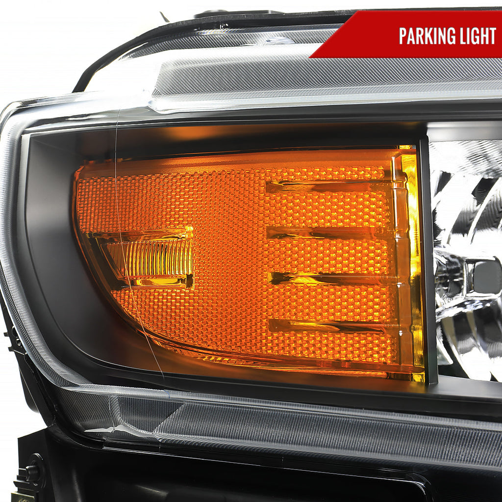 2019-2021 Chevrolet Silverado 1500 Passenger/Right Side Factory Style Projector Headlight (Matte Black Housing/Clear Lens)