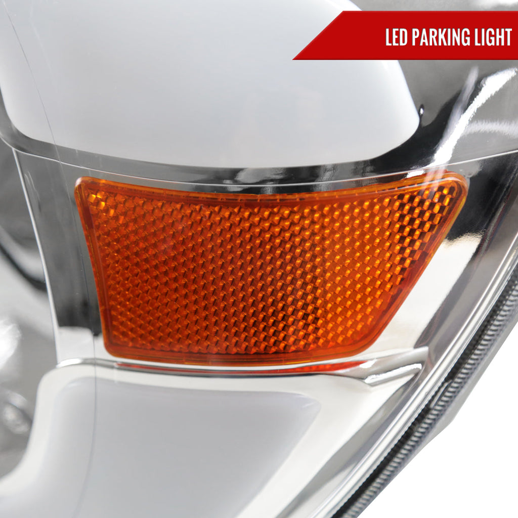2005-2011 Toyota Tacoma LED Bar Factory Style Headlights (Chrome Housing/Clear Lens)
