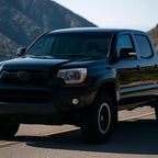 2012-2015 Toyota Tacoma LED Bar Factory Style Headlights with Amber Reflector (Chrome Housing/Clear Lens)