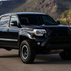 2012-2015 Toyota Tacoma LED Bar Factory Style Headlights with Amber Reflector (Chrome Housing/Clear Lens)