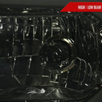 2012-2015 Toyota Tacoma LED Bar Factory Style Headlights with Amber Reflector (Chrome Housing/Smoked Lens)