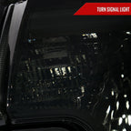 2012-2015 Toyota Tacoma LED Bar Factory Style Headlights with Amber Reflector (Chrome Housing/Smoked Lens)