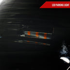 2012-2015 Toyota Tacoma LED Bar Factory Style Headlights with Amber Reflector (Chrome Housing/Smoked Lens)