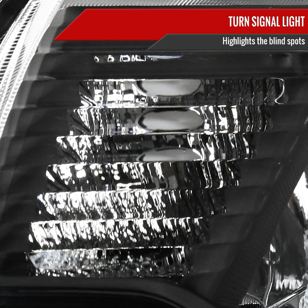 2012-2015 Toyota Tacoma Factory Style Headlights w/ Amber Reflectors (Matte Black Housing/Clear Lens)
