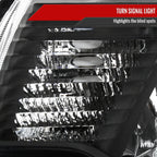2012-2015 Toyota Tacoma Factory Style Headlights w/ Amber Reflectors (Matte Black Housing/Clear Lens)