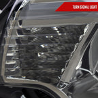 2012-2015 Toyota Tacoma LED Bar Factory Style Headlights with Amber Reflector (Chrome Housing/Light Smoked Lens)