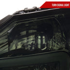 2004-2015 Nissan Titan / 2004-2007 Armada LED Bar Factory Headlights (Chrome Housing/Smoked Lens)