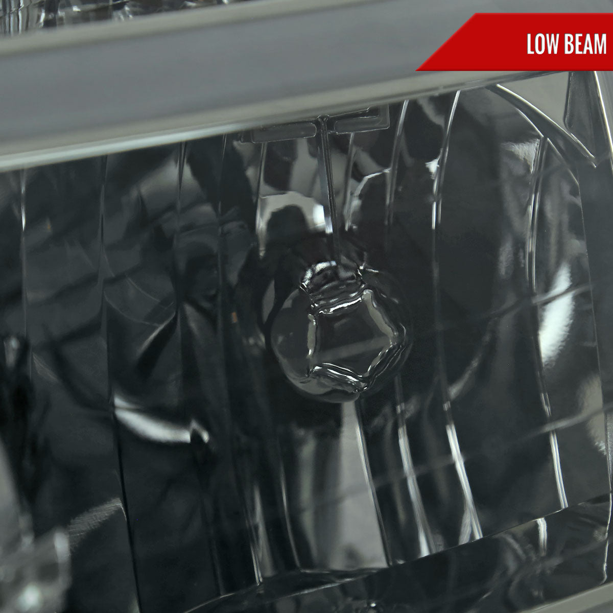 2004-2015 Nissan Titan / 2004-2007 Armada LED Bar Factory Headlights (Chrome Housing/Light Smoked Lens)