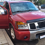 2004-2015 Nissan Titan/ 2004-2007 Armada Factory Style Headlights w/ Amber Reflectors (Chrome Housing/Clear Lens)