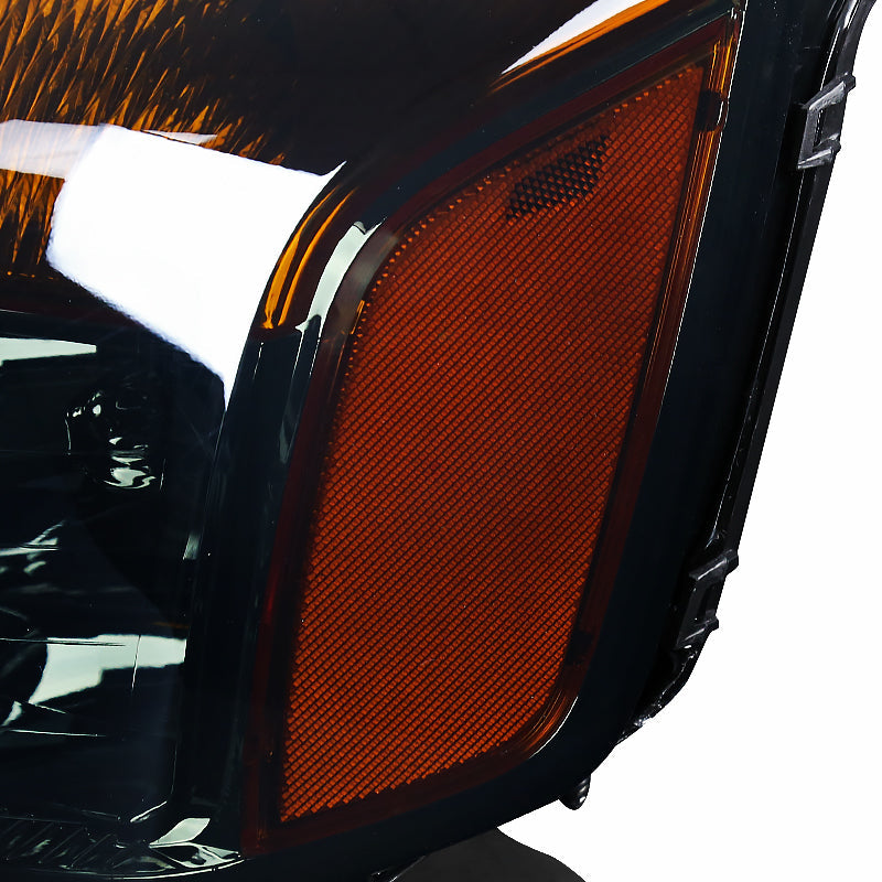 2004-2015 Nissan Titan/2004-2007 Armada Factory Style Headlights w/ Amber Reflectors (Chrome Housing/Smoked Lens)