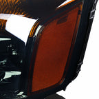 2004-2015 Nissan Titan/2004-2007 Armada Factory Style Headlights w/ Amber Reflectors (Chrome Housing/Smoked Lens)