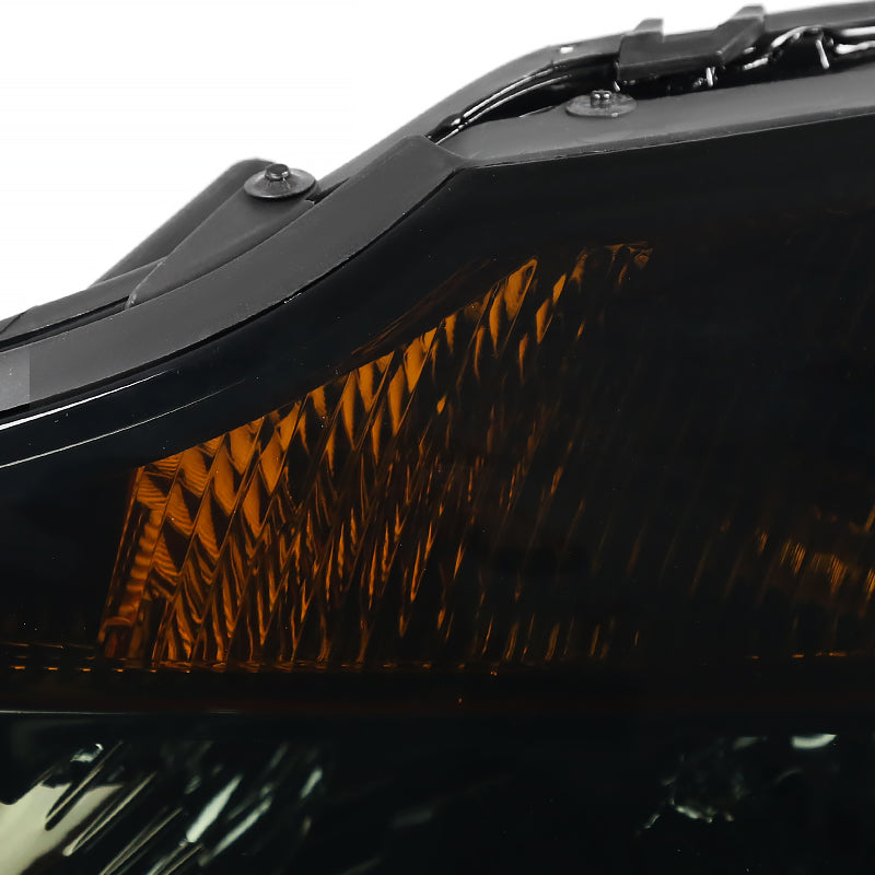 2004-2015 Nissan Titan/2004-2007 Armada Factory Style Headlights w/ Amber Reflectors (Chrome Housing/Smoked Lens)