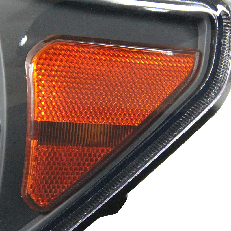 2007-2013 Toyota Tundra/ 2008-2017 Toyota Sequoia Factory Style Headlights w/ Amber Reflectors (Matte Black Housing/Clear Lens)