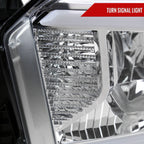 2014-2021 Toyota Tundra LED Bar Factory Style Headlights (Chrome Housing/Clear Lens)